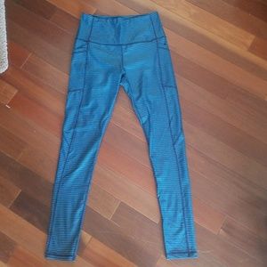 Senita blue striped workout pants